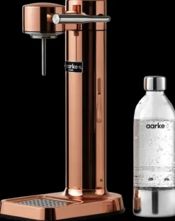 Aarke Carbonator 3 Hiilihapotuslaite, Sisaltaa Pullon, Kupari