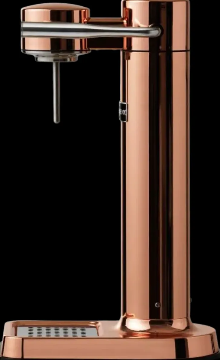 Aarke Carbonator 3 Hiilihapotuslaite, Sisaltaa Pullon, Kupari