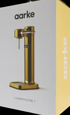 Aarke Carbonator 3 Hiilihapotuslaite, Sisaltaa Pullon, Kulta