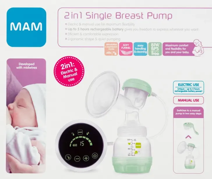 Ainu Mam 2In1 Single Sahkokayttoinen Rintapumppu