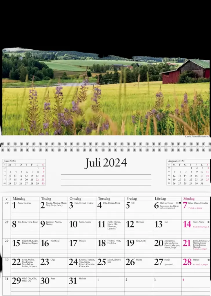 Burde Seinakalenteri 2024 Vaggficka