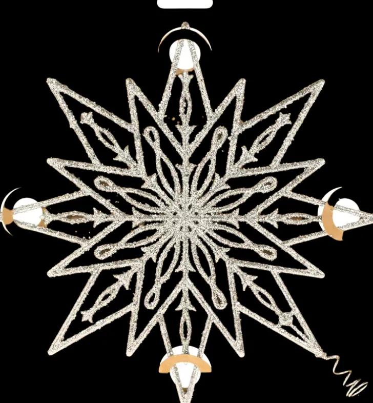 25Cm Filigraani Latvatahtihopea Bioglitteri