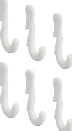 Elfa Utility Kapea Koukku 474910 6 Kpl Valkoinen