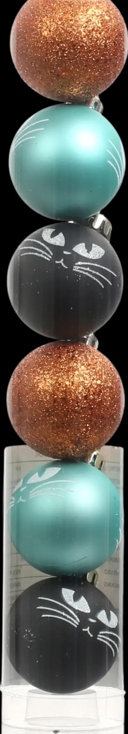 Halloween-Koristepallo Kissa 45 Mm 6 Kpl