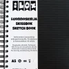 Ilox Kierreluonnoskirja A5 120G(86) Musta Design