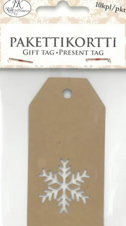 J.K. Primeco Pakettikortti Lumihiutale 10 Kpl