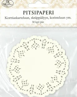 J.K. Primeco Pitsipaperi Ympyra Valkoinen 30Kpl/Pkt