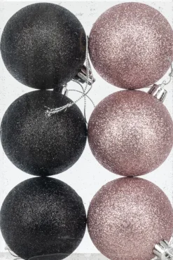 Joulupallo 6 Cm Glitter 6 Kpl
