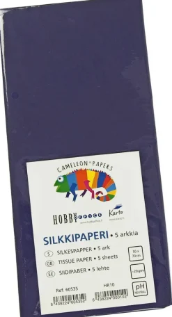 Karto Silkkipaperi Sininen 50X70Cm 5Ark/Pkt