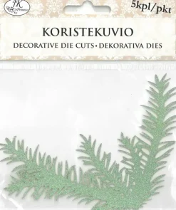 Koristekuvio Havukulma Vihrea Glitter 5Kpl/Pkt