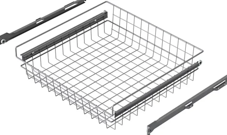 Lanka Ja Muovi Oy Rullakori 600 Matala 2Kpl Hopea