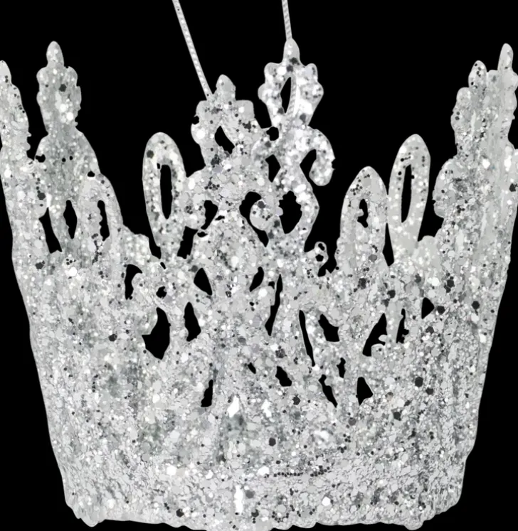 75Mm Filigraanikruunu Hopeaglitteri