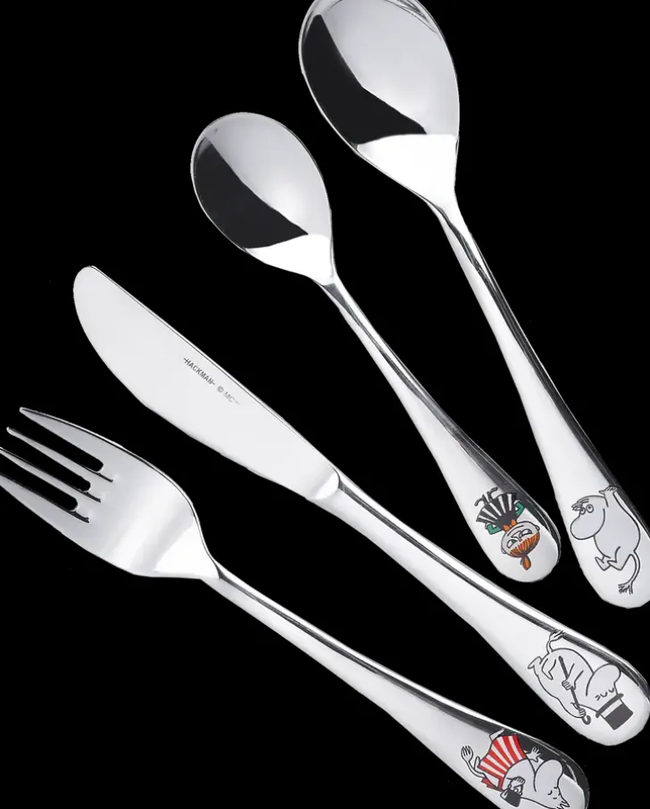 Moomin Arabia Hackman Muumi Lasten Aterinsetti Perhe 4-Osainen