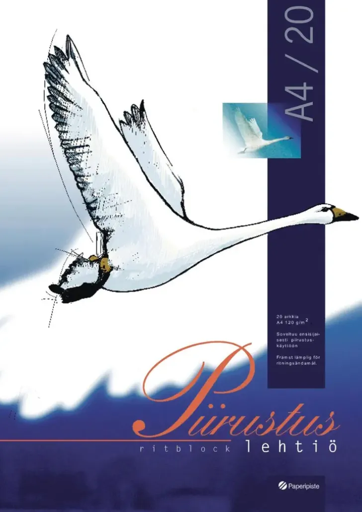 Paperipiste Piirustuslehtio A4/20