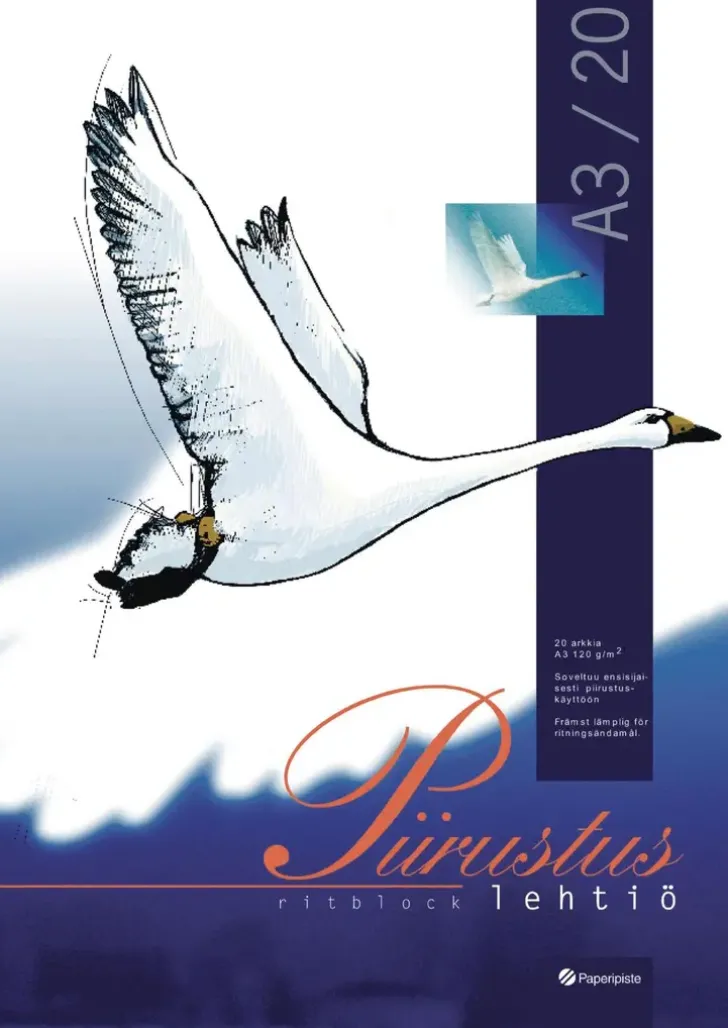 Paperipiste Piirustuslehtio A3/16