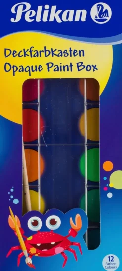 Pelikan Vesivarit 12 Kpl Ja Pensseli Pelikan