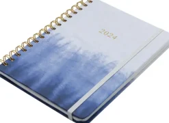 Poytakalenteri A5 Kierresidottu, Sininen