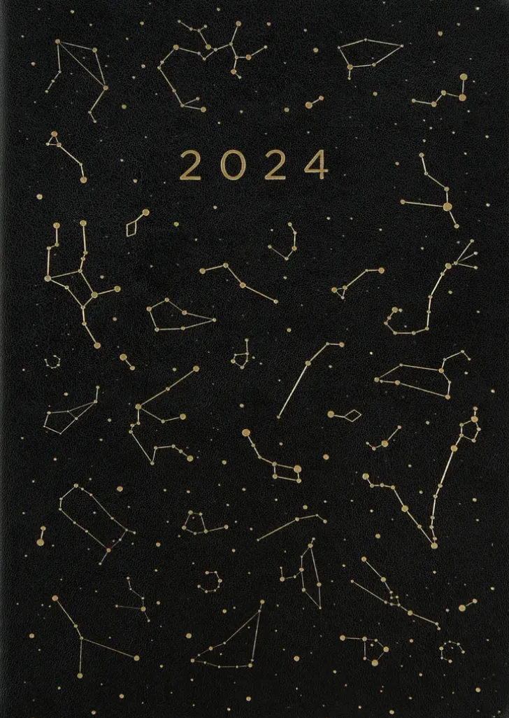 Poytakalenteri A5 Tahtikartta, Musta