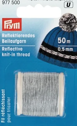 Prym Heijastava Lanka Neuleisiin 0,5Mm 50M