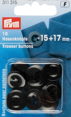 Prym Housunnapit Musta 15-17Mm 10Kpl