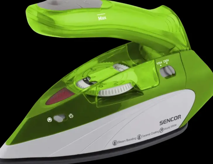 Sencor Matkasilitysrauta Kulkee Helposti Ja Vaivatta Mukana. 1.100W Ja Keraaminen Pohjalevy Takaavat Hyva Silitystuloksen. Pitka 1,9M Johto, Drip-Stop Ja Pysty Hyory -Toiminnot.