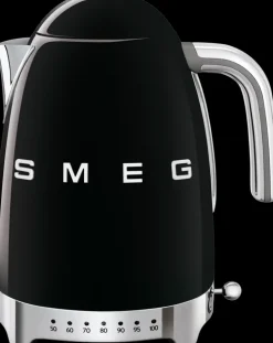 Smeg Musta Vedenkeitin Lampotilansaadolla Klf04Bleu