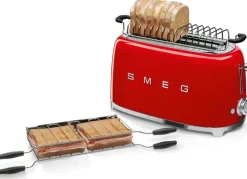 Smeg Tsf02Rdeu 4-Viipaleen Leivanpaahdin Punainen