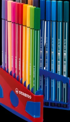 Stabilo Tussikynapakkaus Pen 68 Fineliner 20 Varia Sinisessa Telineessa