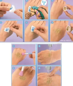 Topmodel Kimalletatuointisetti Iceworld