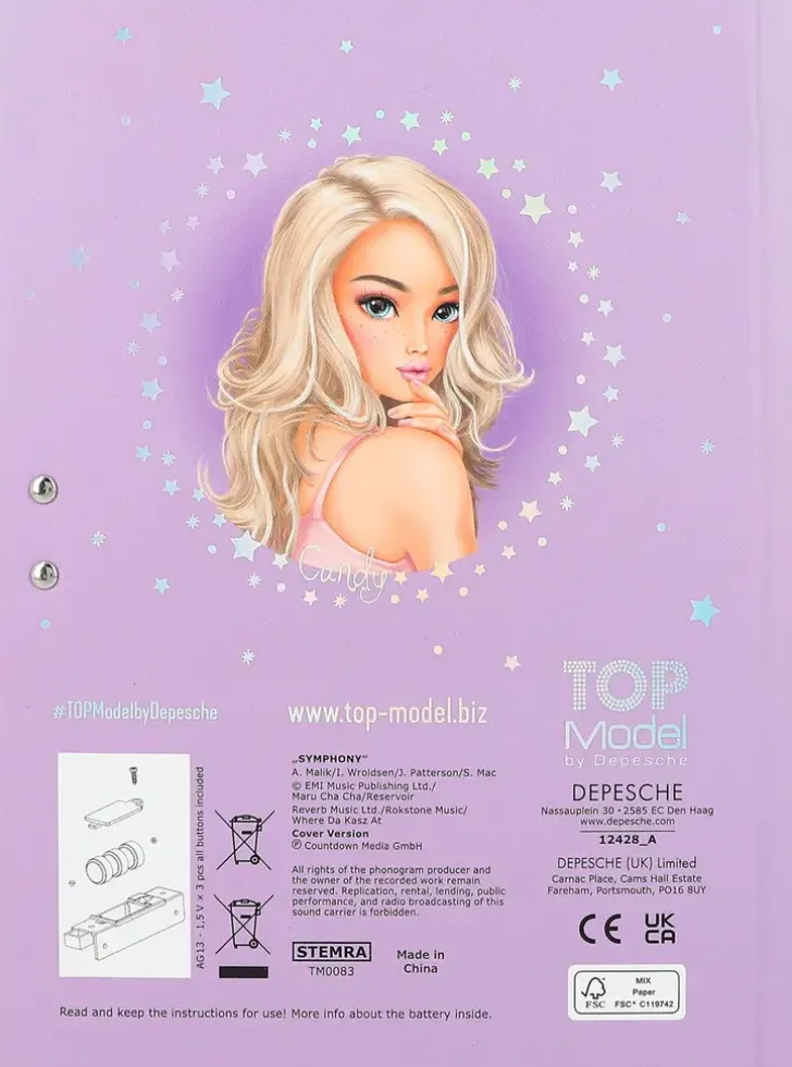 Topmodel Koodillinen & Soiva Paivakirja Ballet