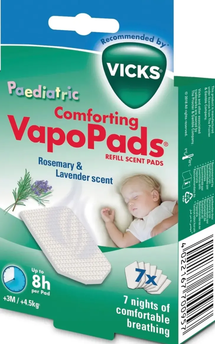 Vicks Vapopads, Rosmariini & Laventeli, 7 Tuoksutyynya