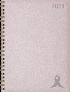 Vuosikalenteri Roosa Nauha A5 2024